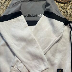 Adidas Black and White Sweatshirt
